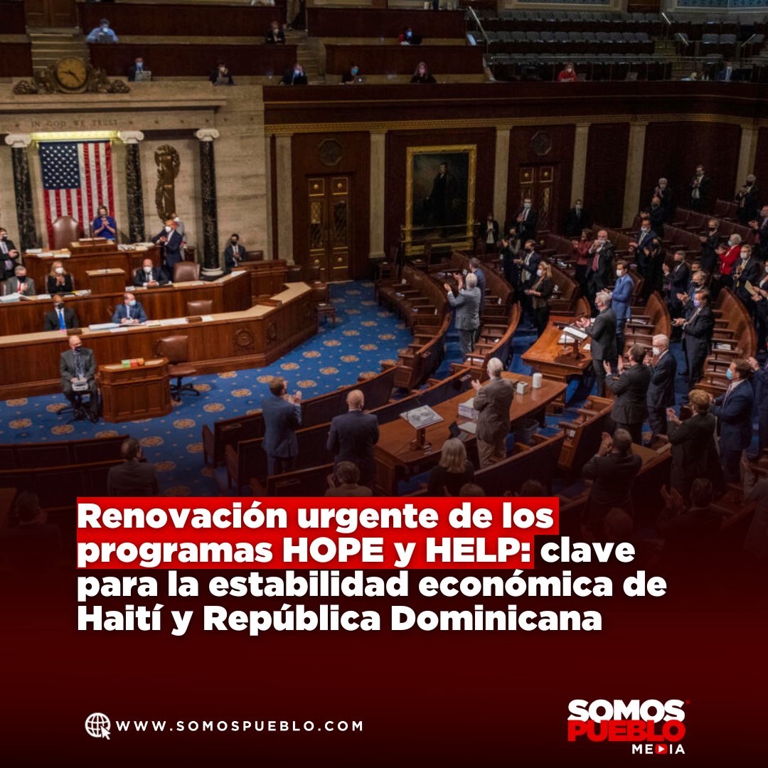 RDSomosPueblo's tweet photo. Las próximas semanas son cruciales para asegurar la renovación de los programas Haitian Hemispheric Opportunity through Partnership Encouragement (HOPE) y Haiti Economic Lift Program (HELP). Estas iniciativas, aprobadas por el Congreso de Estados Unidos, permiten a Haití exportar ropa al mercado estadounidense sin pagar aranceles, lo que representa el 90% de sus exportaciones totales. Además, estos programas también benefician directamente a la República Dominicana al fomentar un modelo de coproducción industrial entre ambos países.

Amplía esta y otras noticias en nuestra página web https://t.co/sgptAi8iZx 📲