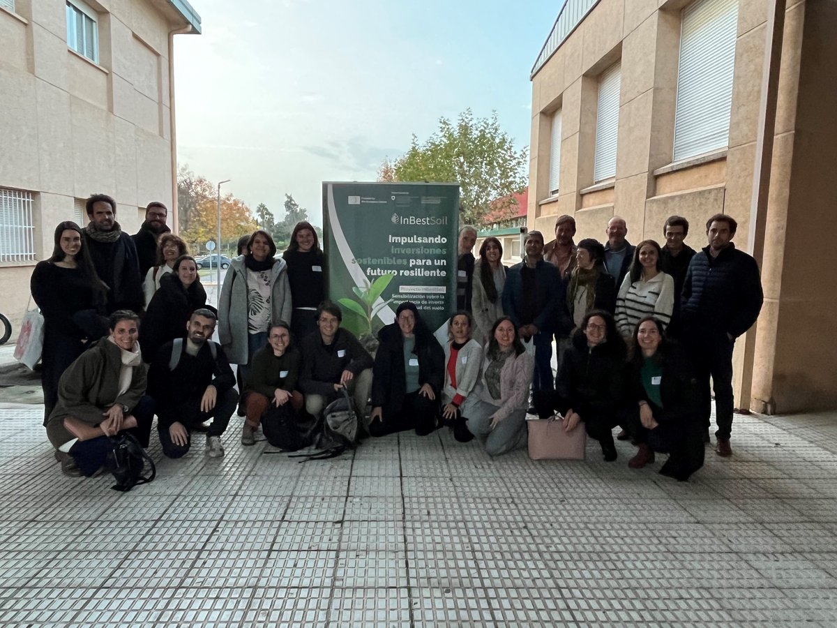 InBestSoil1's tweet photo. 🗓️Throwback to #DehesasDays🌱
Two weeks ago, a group of InBestSoil partners gathered in Cáceres for impactful co-creation activities at the stunning📌El Baldío de Talaván.
🙌 Special thanks to the @zabala_eu, #ACTYVA and @FGlobalNature! 🙌
#Innovation #SustainableDevelopment https://t.co/0xx5BMWTcI