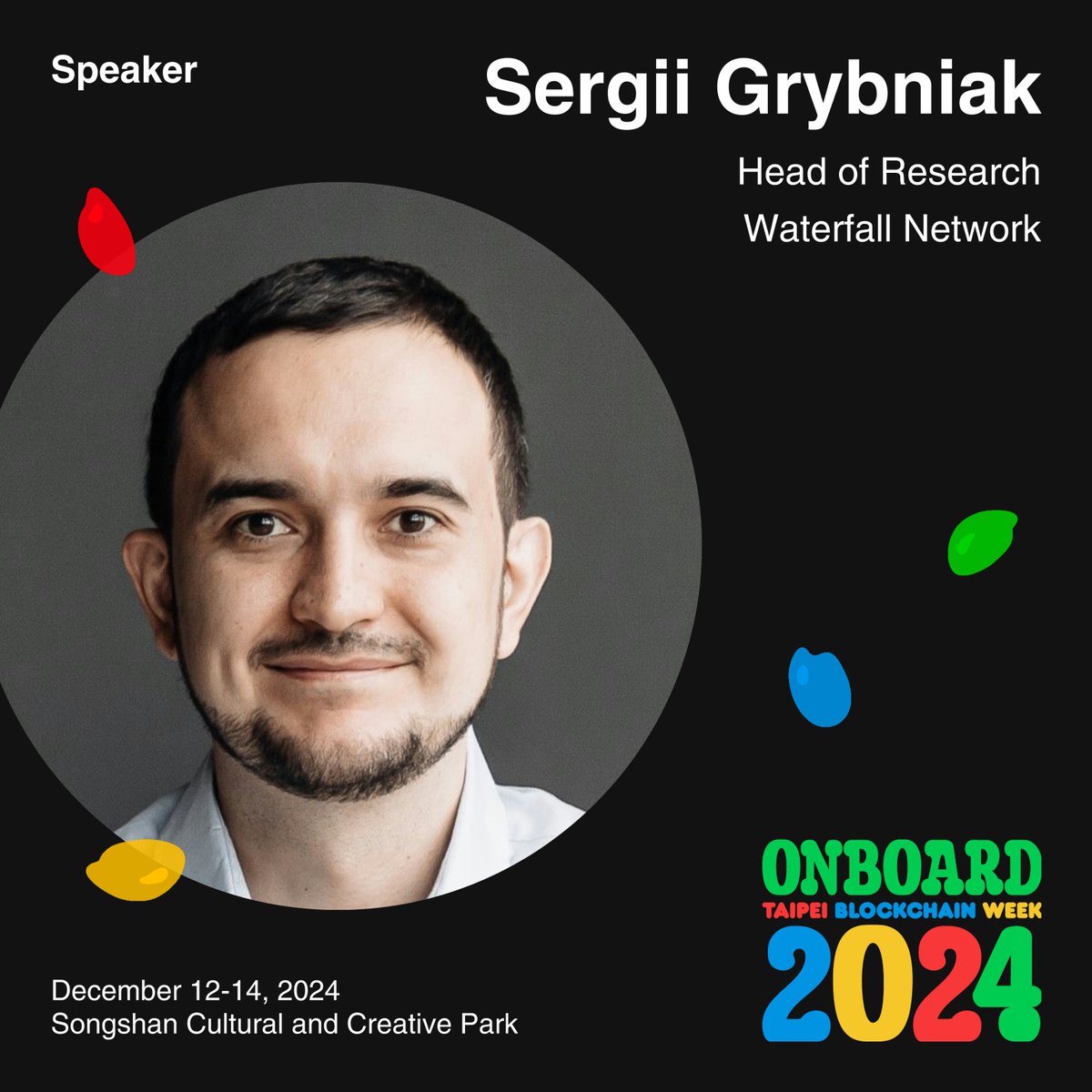 Sergii Grybniak (@grybniak) on Twitter photo I’m honored to be speaking at <a href="/TaipeiWeek/">Taipei Blockchain Week</a> Blockchain Week 2024! As the Head of Research for Waterfall Network, I’m thrilled to share insights gained from over 15 years of experience in app development, Fortune 500 projects, scientific research, and open-source blockchain I’m honored to be speaking at <a href="/TaipeiWeek/">Taipei Blockchain Week</a> Blockchain Week 2024! As the Head of Research for Waterfall Network, I’m thrilled to share insights gained from over 15 years of experience in app development, Fortune 500 projects, scientific research, and open-source blockchain