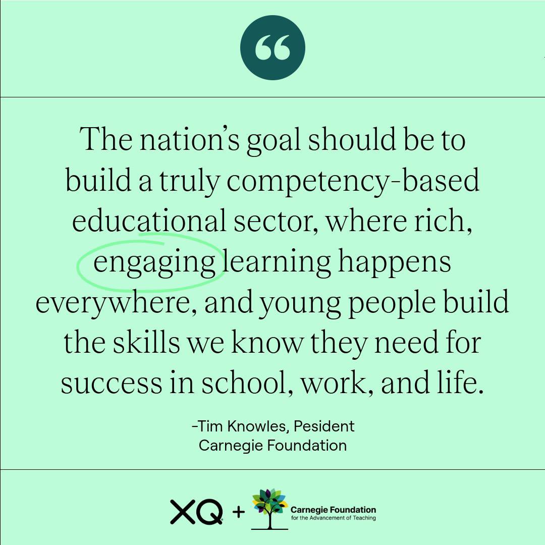 XQ and The Carnegie Foundation for the Advancement of Teaching are working together alongside policy leaders and practitioners across the country to catalyze and to co-construct a new architecture for high school–one that frees our education system from the constraints of a