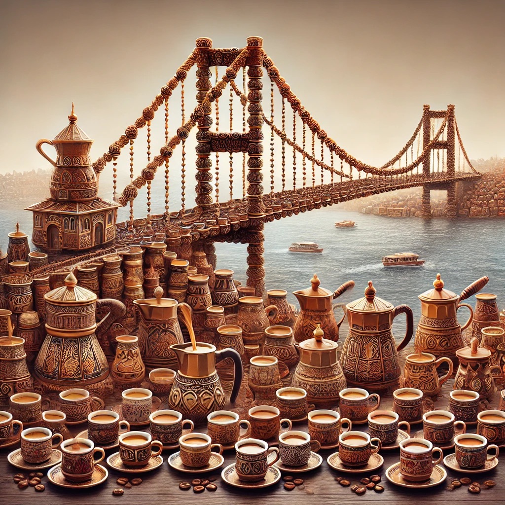 bionluk's tweet photo. ChatGPT'Ye sorduk, Boğaz Köprüsü Türk içeceklerinden olsa nasıl olurdu? Köprüde bi çay ? Şalgam? Ayran ? Yoksa Türk Kahvesi mi?  😋

Senin tercihin hangisi olurdu? 😍

#bionluk #yapayzeka #içerik #reklam değil https://t.co/MLHcDujD4q