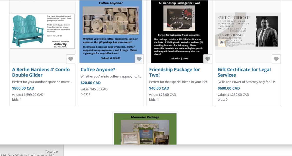 Our silent auction ends on at 𝐅𝐫𝐢𝐝𝐚𝐲 𝐚𝐭 𝟒 𝐏𝐌, so don’t miss your chance to bid on our fabulous gifts! Make your bids here:  32auctions.com/BridgesToBelon… #charity #fundraiser #gifts #futureplanning