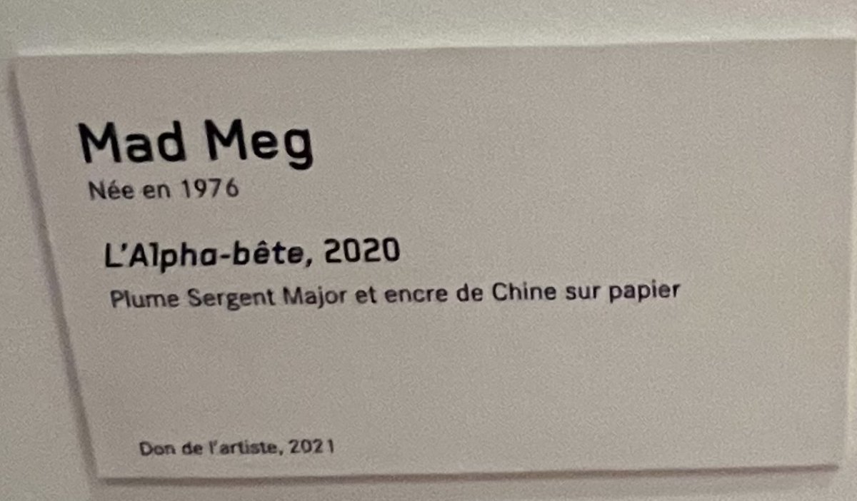 Détails egyptisants dans l’œuvre l’alpha-bête de Mad Meg 2020 Musée ⁦⁦@VilledeNancy⁩