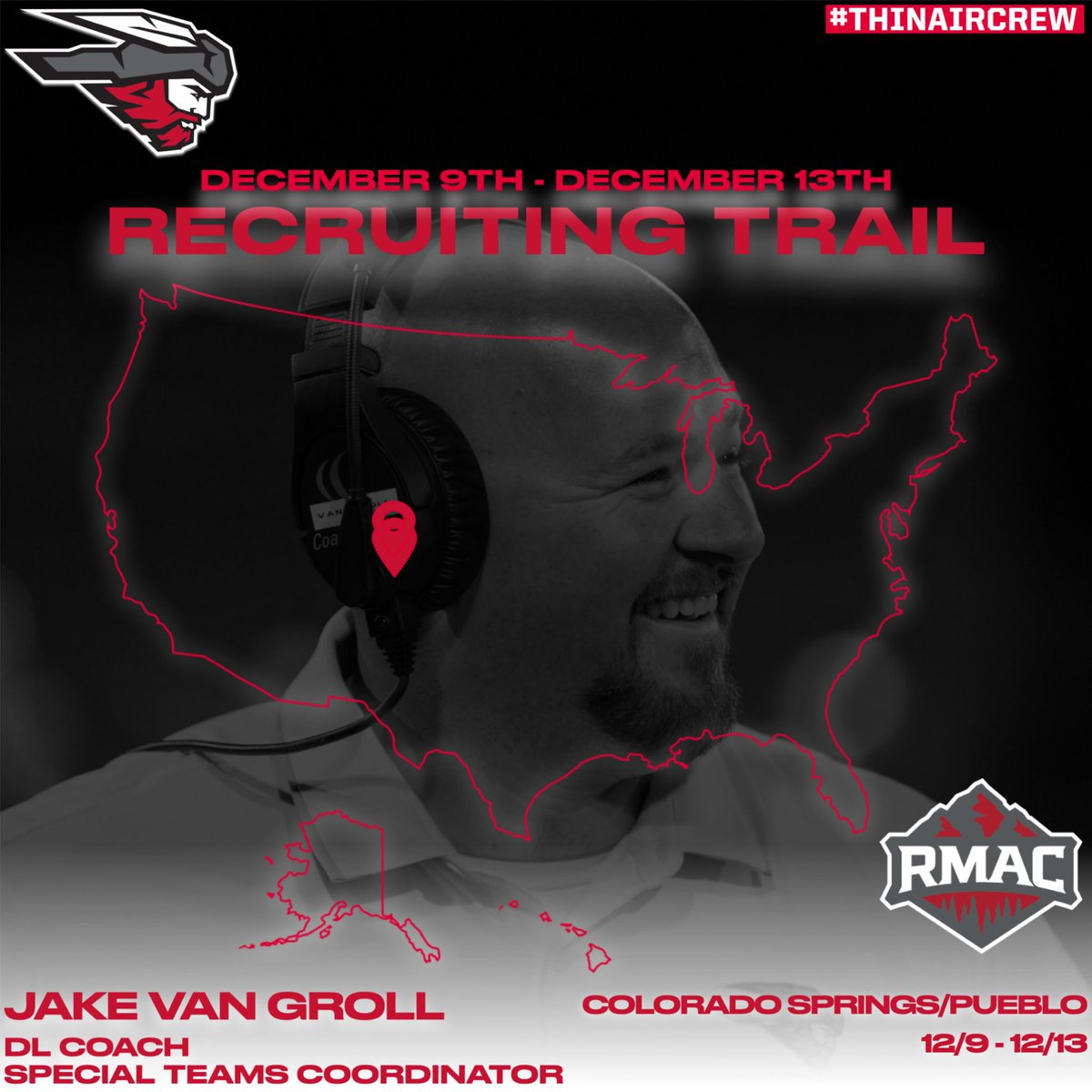 On the road looking for next class of <a href="/MountaineerFB/">Western Colorado Football</a> players!! #ThinAirCrew