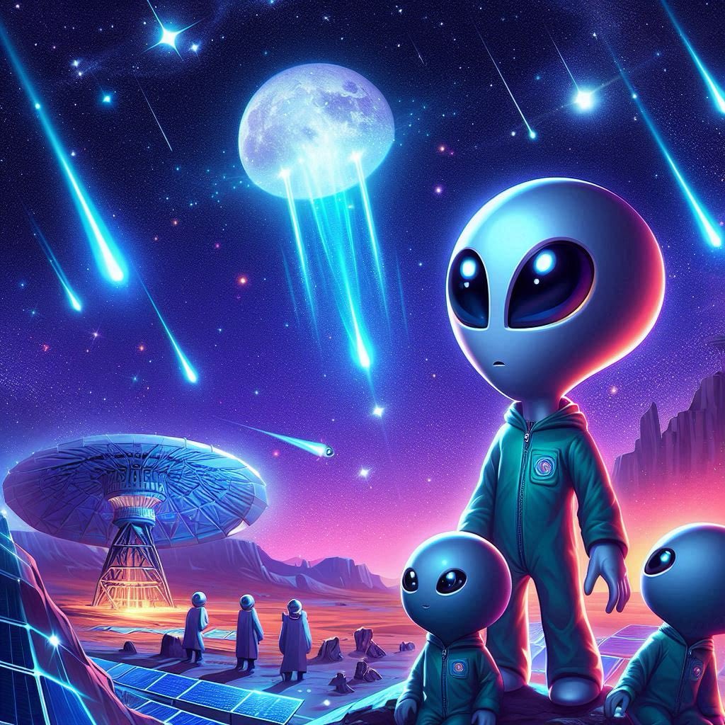 Lunar_Aliens's tweet image. ✨ Star moment:

Soon the Geminid meteor shower will light up our sky! Are you ready to watch the stars? 🌠

In the meantime, earn your own light in Lunar Aliens with $GRIT tokens.

#LunarAliens #CosmicEvent