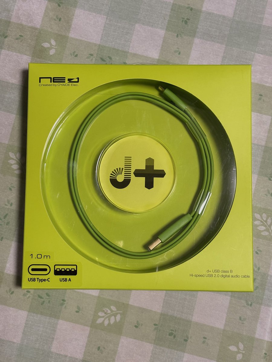 zenmai_007's tweet image. オーディオグレードのUSBケーブルを買いました😊

#USBケーブル 
#オヤイデ