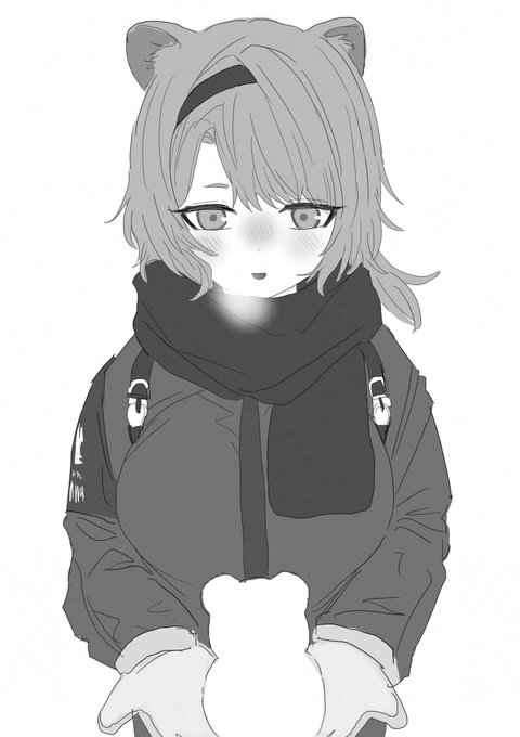 ちいちゃい雪だるまを作ったアブサント 