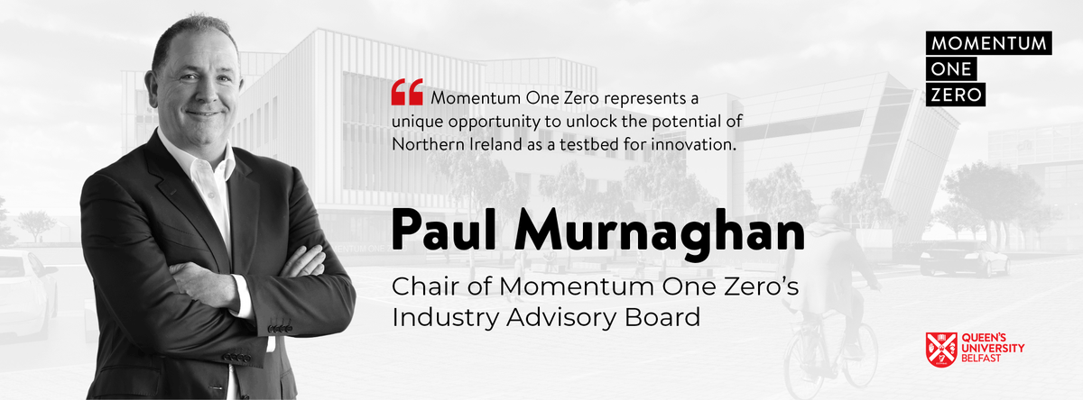 <a href="/QUBMomentum10/">Momentum One Zero</a> welcomes Paul Murnaghan as Chair of our IAB!

A leader in telecoms and #economic #growth, Paul brings vast expertise. "M1.0 is a unique opportunity to unlock NI's potential through #collaboration," he says. 
Full story at: 
momentumonezero.com/news/PaulMurna…