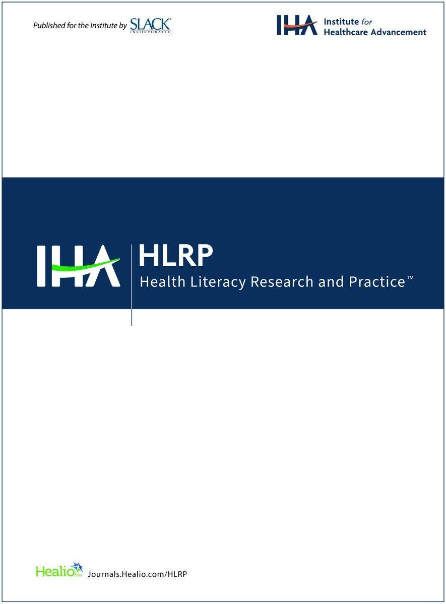 Check out the latest HLRP articles for FREE: tinyurl.com/ycyff96x
#healthliteracy #openaccess