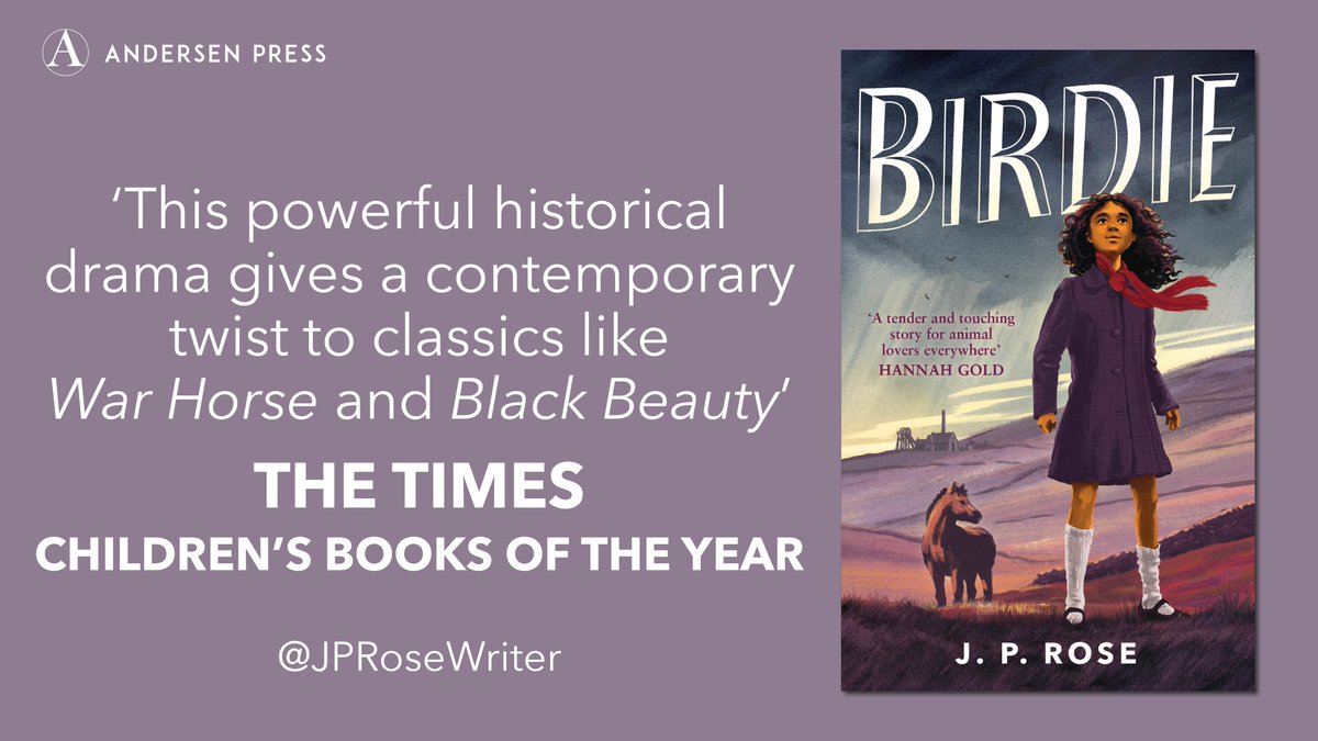 Andersen Press (@andersenpress) on Twitter photo Have you discovered the powerful historical drama Birdie yet?
<a href="/jprosewriter/">Jacqui Rose - JP Rose - a writer of sorts</a>'s future classic is out now!
thetimes.com/culture/books/โฆ Have you discovered the powerful historical drama Birdie yet?
<a href="/jprosewriter/">Jacqui Rose - JP Rose - a writer of sorts</a>'s future classic is out now!
thetimes.com/culture/books/โฆ
