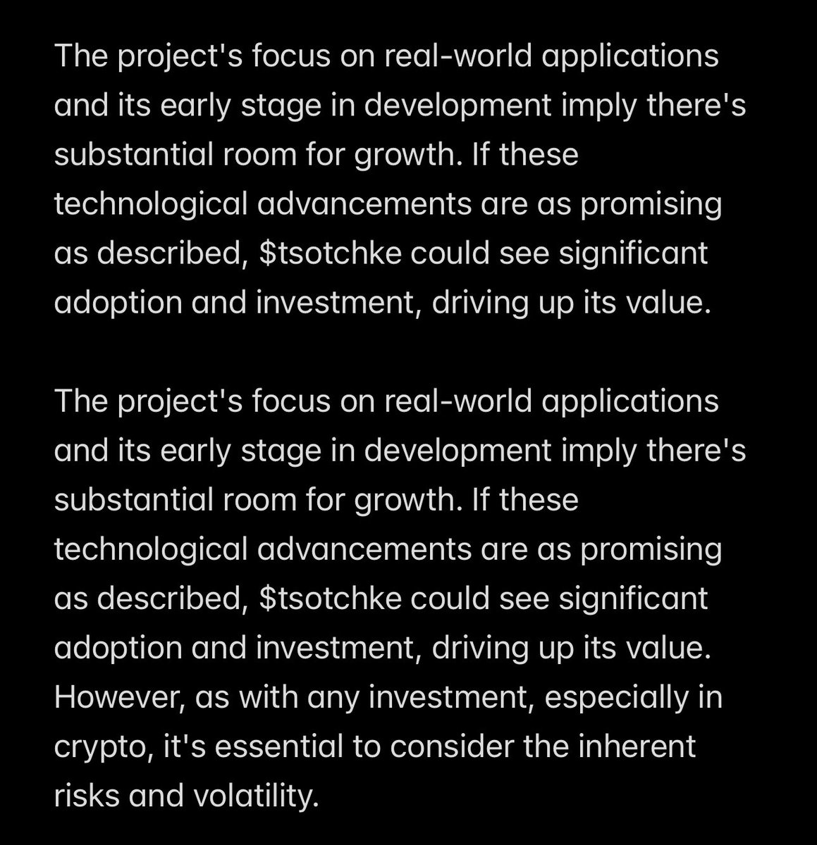 chupapitrading's tweet photo. My Take On #tsotchke @tsotchkecoin @tsotchke 

CA:
4mbdysBik3jmzD7mt6FGPDsMxnYcxExSQRFjPucdpump

NFA

you tell me what you think https://t.co/gT95uSBYhF