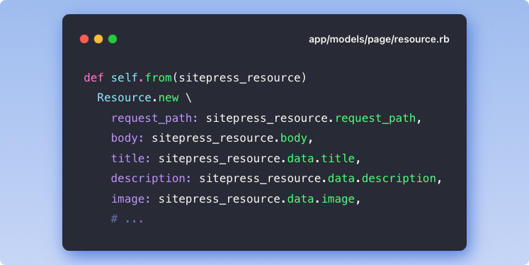 It’s such a simple thing, but I love that Ruby treats the backslash character as a line continuation, similar to a shell.

I often use it to omit parens and group keyword arguments on new line.