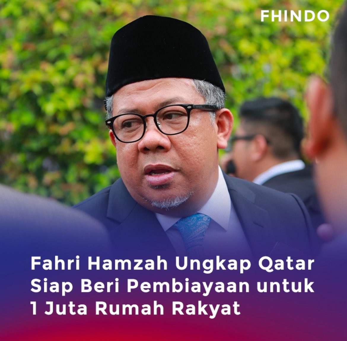 Wakil Menteri Perumahan dan Kawasan Permukiman (PKP) <a href="/Fahrihamzah/">#AyoMoveOn2024</a> mengungkap Qatar siap menyediakan pembiayaan untuk 1 juta rumah rakyat Indonesia.

Skema fasilitas pembiayaan 1 juta rumah akan diberikan melalui Qatar National Bank (QNB) yang ada di Indonesia.

#gotongroyong