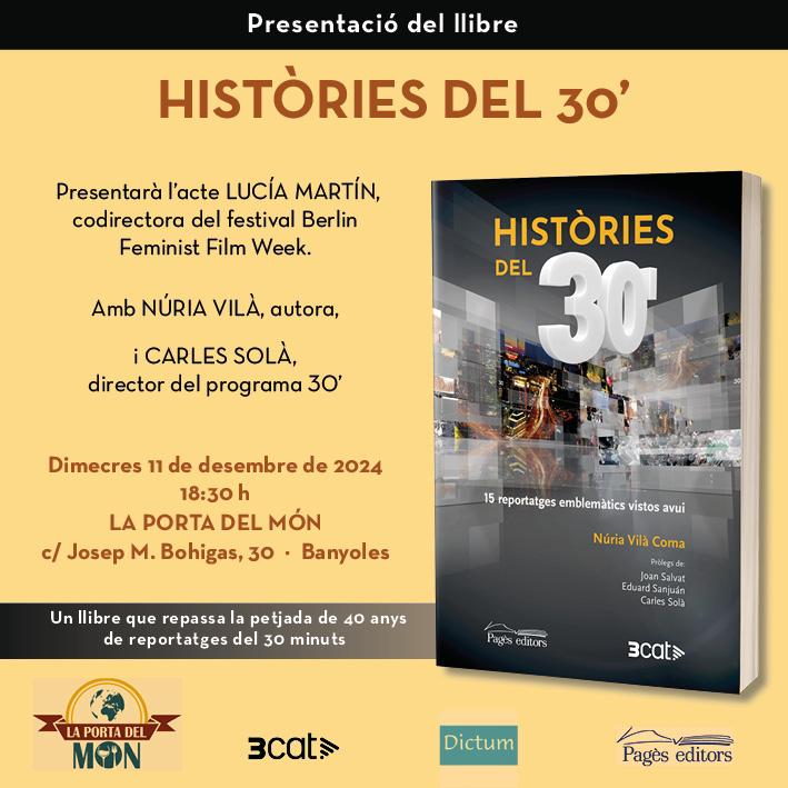 MonBanyoles's tweet photo. La història de TV3 @som3cat no s'entén sense el @30minuts Aquest dimecres en parlem a #Banyoles https://t.co/jxc8ORxOBh
