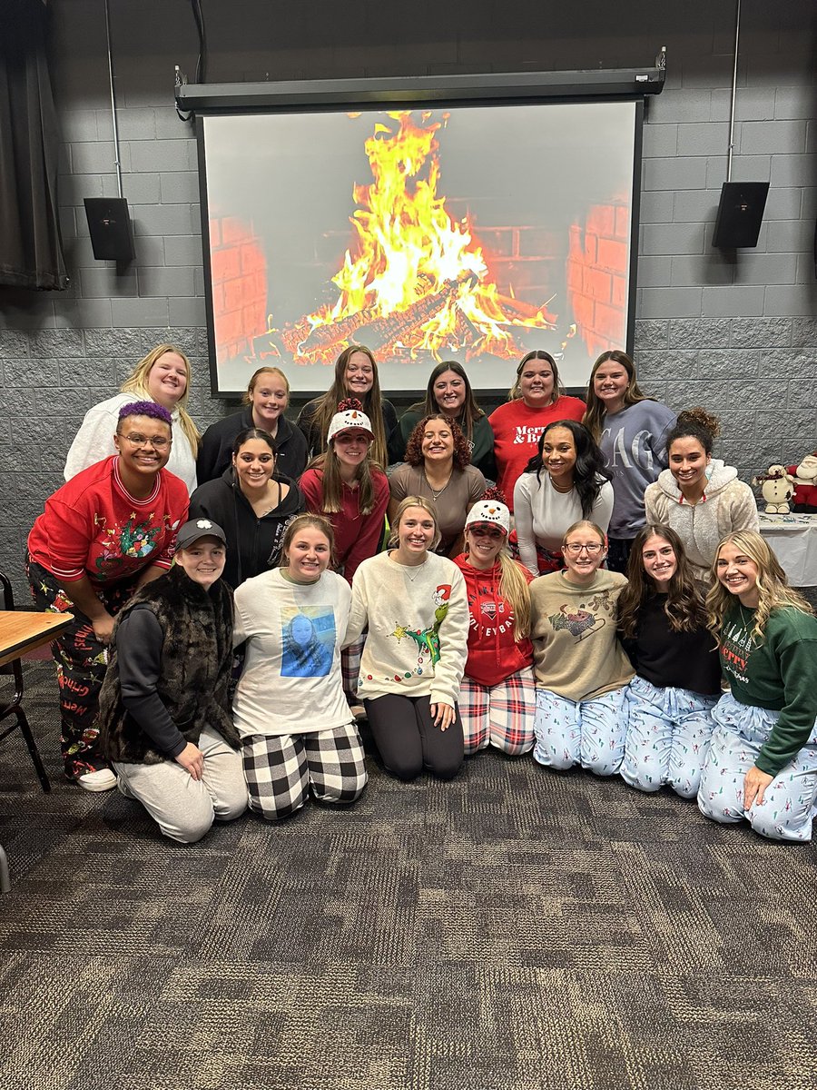 2024 christmas party was so much fun. Wish these girls good luck on their finals this week. Can’t wait to hit the ground running in January! #anotherone💍 <a href="/usf_softball/">USF Softball</a>