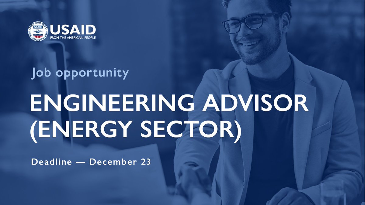 USAID Competitive Economy Program in Ukraine (CEP) (@usaid_cep) on Twitter photo 📢<a href="/usaid_cep/">USAID Competitive Economy Program in Ukraine (CEP)</a> is looking for an Engineering Advisor in the energy sector to advocate for the USAID CEP in a procurement process for purchasing and operating cogeneration units (CGUs) at manufacturing enterprises.
📋 Details and application submission: ukrainecep.formstack.com/forms/engineer… 📢<a href="/usaid_cep/">USAID Competitive Economy Program in Ukraine (CEP)</a> is looking for an Engineering Advisor in the energy sector to advocate for the USAID CEP in a procurement process for purchasing and operating cogeneration units (CGUs) at manufacturing enterprises.
📋 Details and application submission: ukrainecep.formstack.com/forms/engineer…