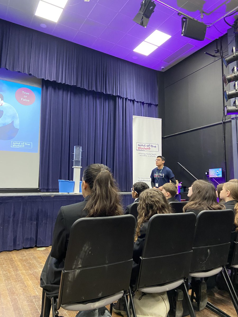 MagnaCartaSch's tweet photo. We were delighted to welcome @TheMOTSCharity today to talk to our students about mental health and wellbeing. They ran an interactive workshop for each year group which encouraged them to address their own mental health needs. #WeAreMagna #LearningShapesLives #Kindness https://t.co/GIW9EBndvt