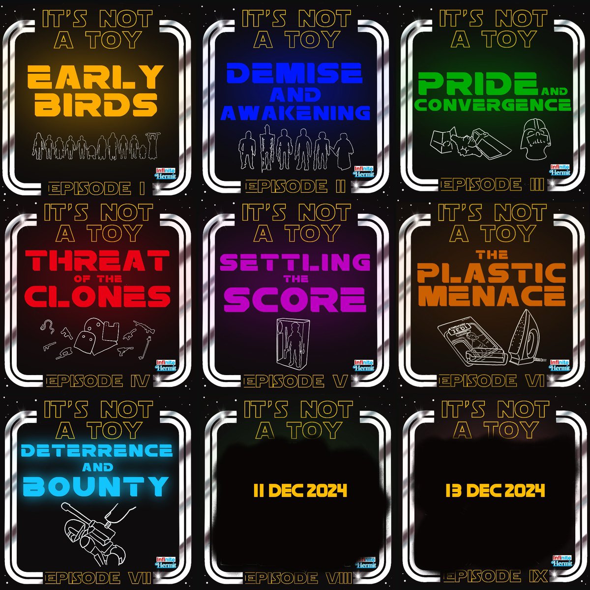 The advent calendar opens on the last week of It’s Not A Toy with a look at how much folk pretend vintage toys are worth and how they exclude others from joining in. Available now on the podcast places.