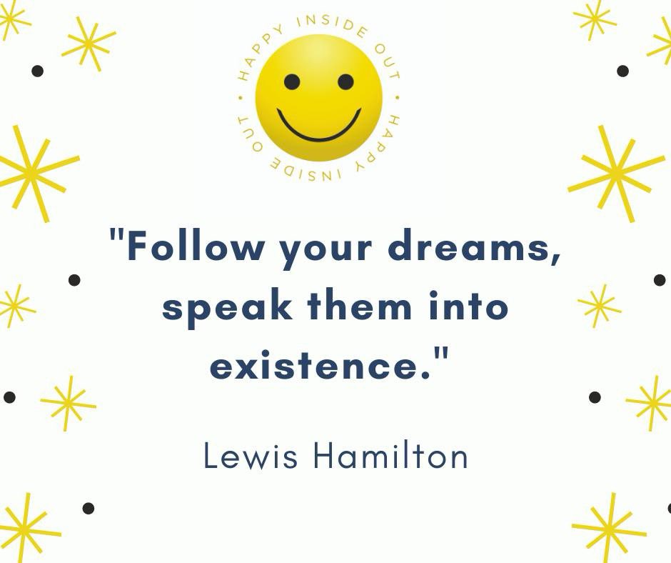 When Formula 1 Champion Lewis Hamilton won his 7th World Championship title in 2020, during an interview he said this - I find it very inspirational.

Happiness means different things to different people - remember that.