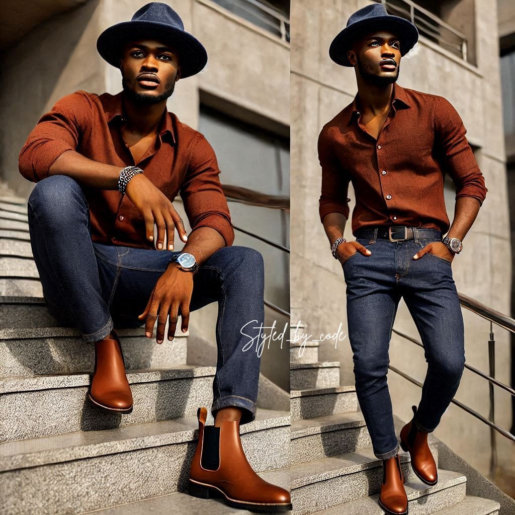 Styled_by_code's tweet photo. Outfit ideas for men
Theme: Brown 
Brown is a unique and vibrant colour that brings out charisma when styled properly. #fashionstyle #brownstyleinspo #outfitideasformen https://t.co/SeWcA3bSRJ