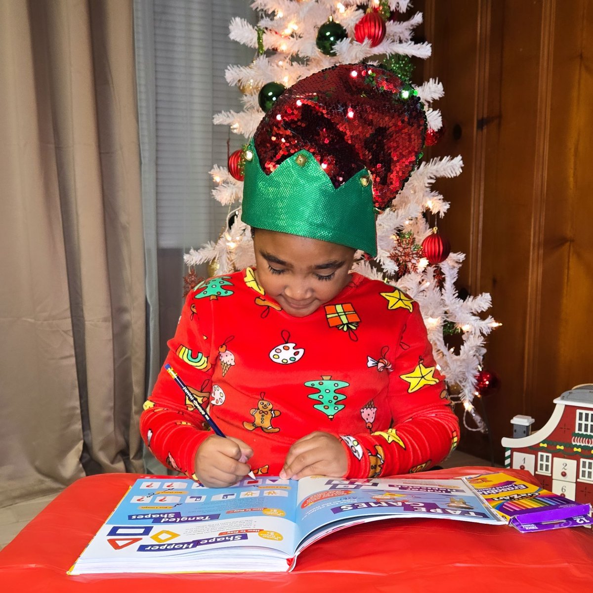 Kay_Kronicles's tweet photo. As Christmas Break is approaching I have been trying to find ways to keep my little Elf engaged with learning! Thanks to @Highlights for gifting The Big Book of Activities for Little Kids https://t.co/4ny9sR42QI