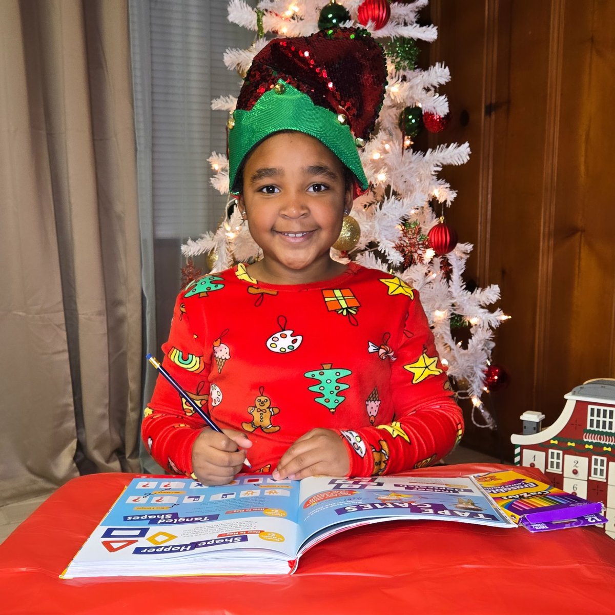 Kay_Kronicles's tweet photo. As Christmas Break is approaching I have been trying to find ways to keep my little Elf engaged with learning! Thanks to @Highlights for gifting The Big Book of Activities for Little Kids https://t.co/4ny9sR42QI