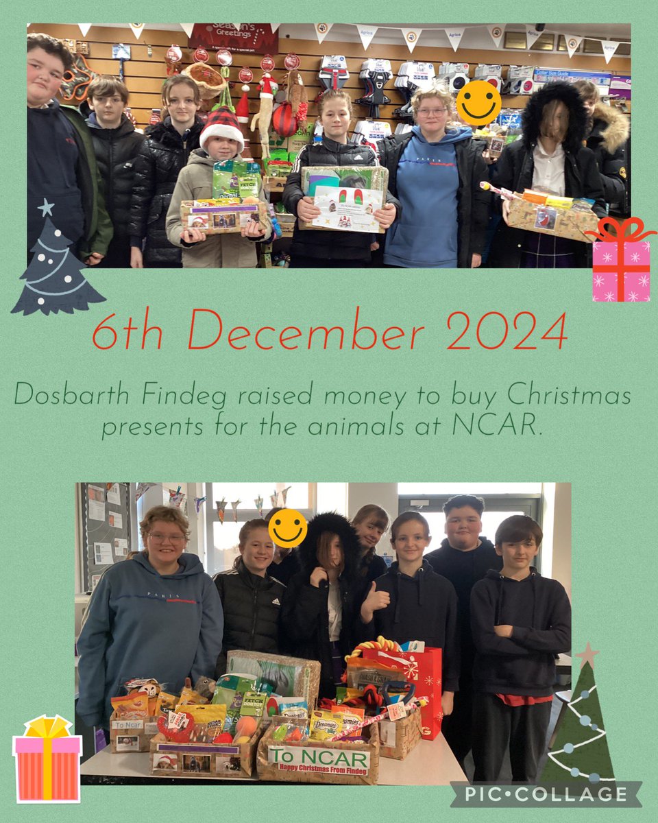 TirMorfa's tweet photo. Dosbarth Findeg raised money and bought pet toys and treats to make up pet boxes for North Clwyd Animal Rescue. Delivered in person on Friday. #ytmfindeg #ytmeic #ytmhwellb #ytmwow https://t.co/Pqs4WCuJBI