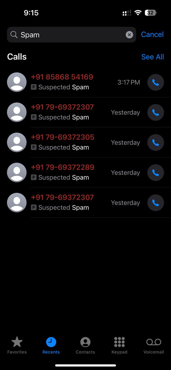 vipul8521's tweet photo. @airtelindia How can you say that, check the number of spams which I’m getting. Thanks to iphone that these are highlighted earlier only. 

This is just yesterday. #fake #airtelfightsspam https://t.co/SdavYWuBy3