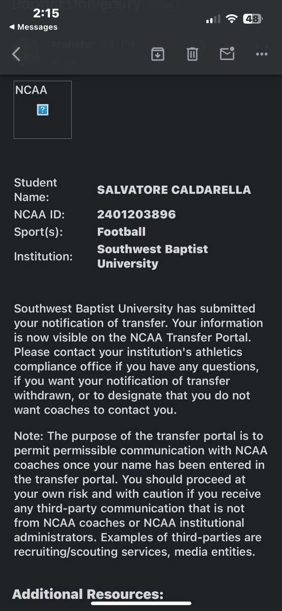 Sal Caldarella tweet media