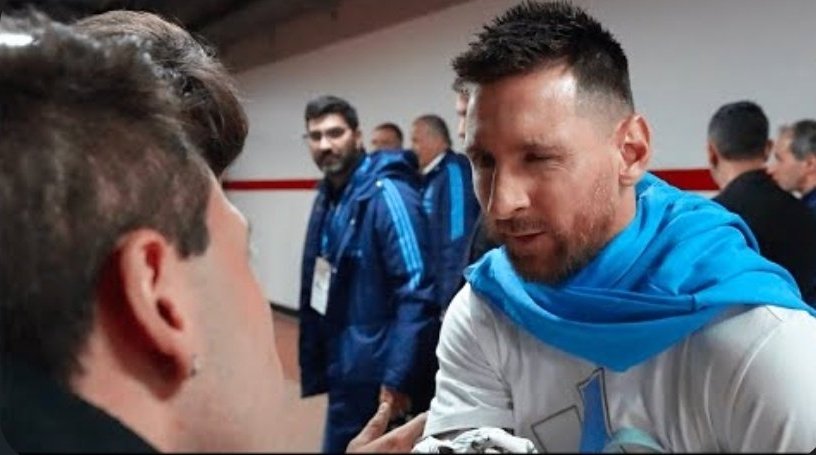 Messi soy tu máximo ídolo