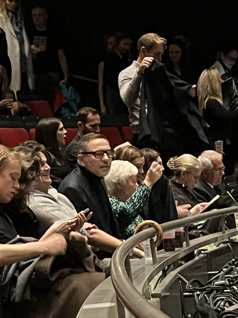 NE_Solicitor's tweet photo. Matthew Bourne's Swan Lake sat along from @Davidwalliams41 , @LaytonWilliams and @KlassMyleene sent me and the hubbie completely giddy. Wonderful show. Mum of the Prince sat next to me too #pokerfacefail https://t.co/toapHGDkoj