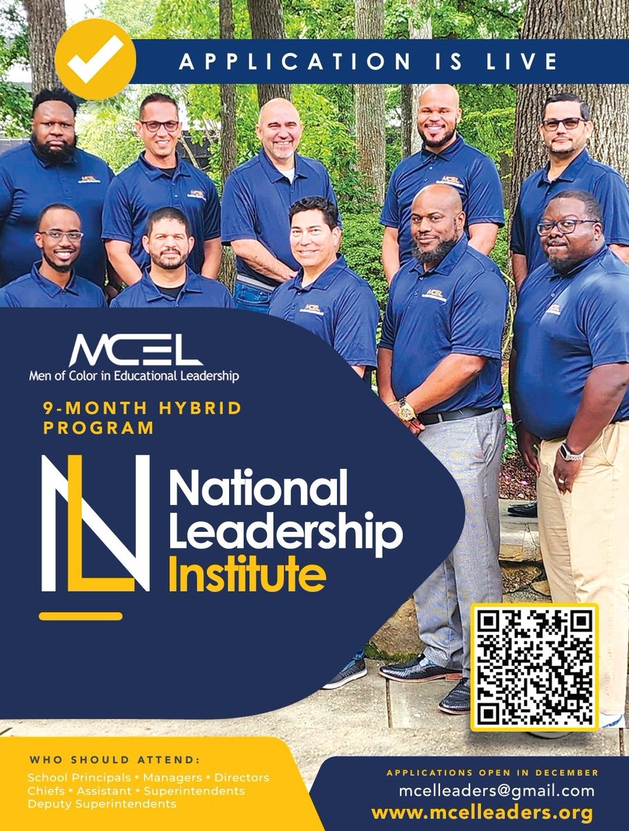 Harrison Peters (@harrisonpeters) on Twitter photo We are excited to announce that we are accepting applications for cohort 3 of MCEL's National Leadership Institute. Check us out: mcelleaders.org/national-leade…
<a href="/1MToC/">One Million Teachers of Color</a> <a href="/DFennoy/">Donald E. Fennoy II</a> <a href="/stevenmgering/">Steve Gering</a> <a href="/MCELLeaders/">MCEL</a> <a href="/erichollinhead/">Dr. Eric Hollinhead</a> We are excited to announce that we are accepting applications for cohort 3 of MCEL's National Leadership Institute. Check us out: mcelleaders.org/national-leade…
<a href="/1MToC/">One Million Teachers of Color</a> <a href="/DFennoy/">Donald E. Fennoy II</a> <a href="/stevenmgering/">Steve Gering</a> <a href="/MCELLeaders/">MCEL</a> <a href="/erichollinhead/">Dr. Eric Hollinhead</a>