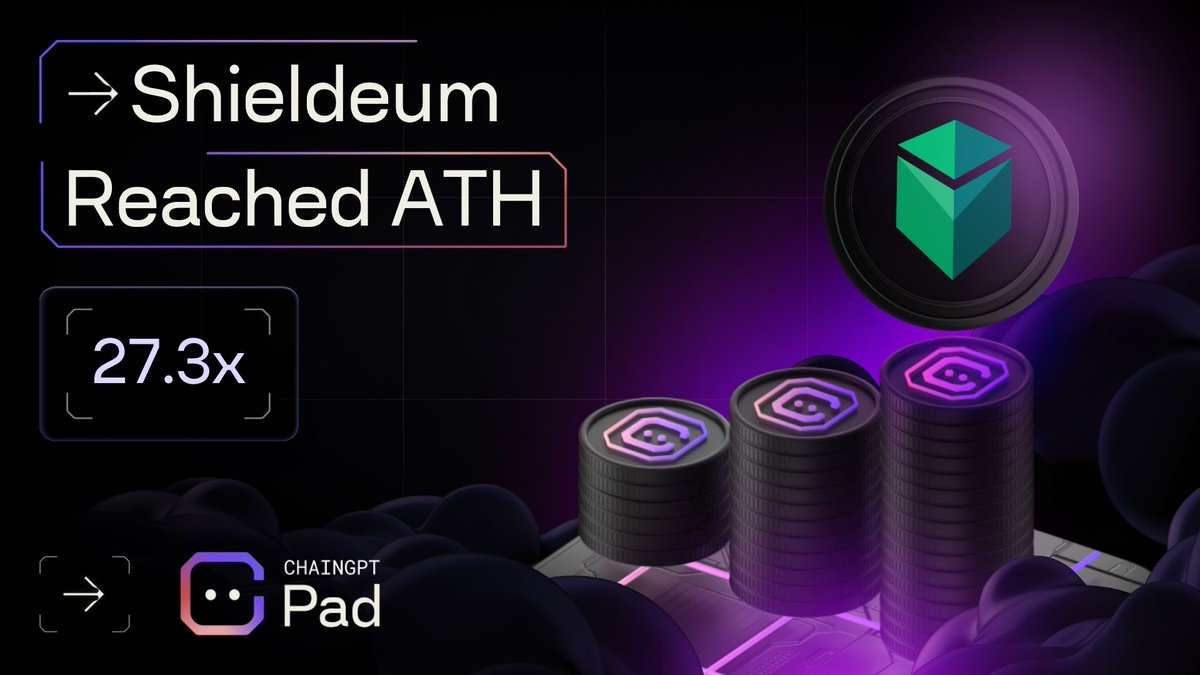 🔥 Our recent IDO <a href="/Shieldeum/">Shieldeum VPN</a> is taking the spotlight!

Since its launch $SDM has soared to an impressive 27.3x from the IDO price, reaching an ATH of $0.25! 🚀 

It’s now trending at #3 on <a href="/CoinMarketCap/">CoinMarketCap</a>, with momentum still building.

🙌 A huge congratulations to the <a href="/Shieldeum/">Shieldeum VPN</a>