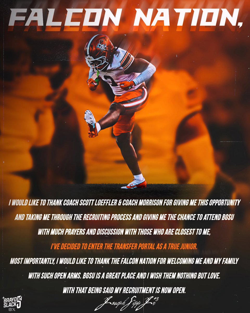 Officially I'm the transfer portal, always a falcon for life 🧡🤎