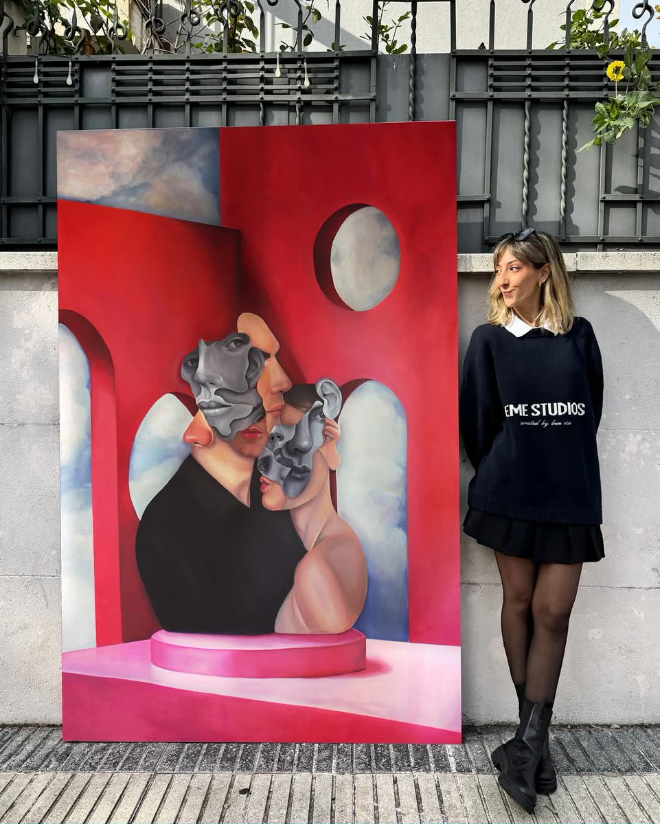 Un gran trabajo el de <a href="/celiagal7/">Celia Gallego</a> elaborando su estupenda reinterpretación artística de "Los amantes" de Magritte | Alumni <a href="/MGC_UC3M/">Máster en Gestión Cultural | UC3M</a>