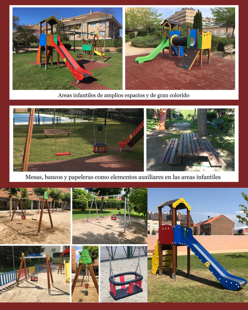 dimobi2000's tweet photo. 🌈Gestión de áreas infantiles seguras.

#ParquesInfantiles #MobiliarioUrbano #JuegosInfantiles #columpios #toboganes #parqueinfantil #Urbanismo #DiseñoUrbano #Urbano #Urban #Ciudad #Madrid #ComunidadDePropietarios #AdministradorDeFincas #Verano #AministradoresDeFincas #CAFmadrid https://t.co/4sUqg9q9hF