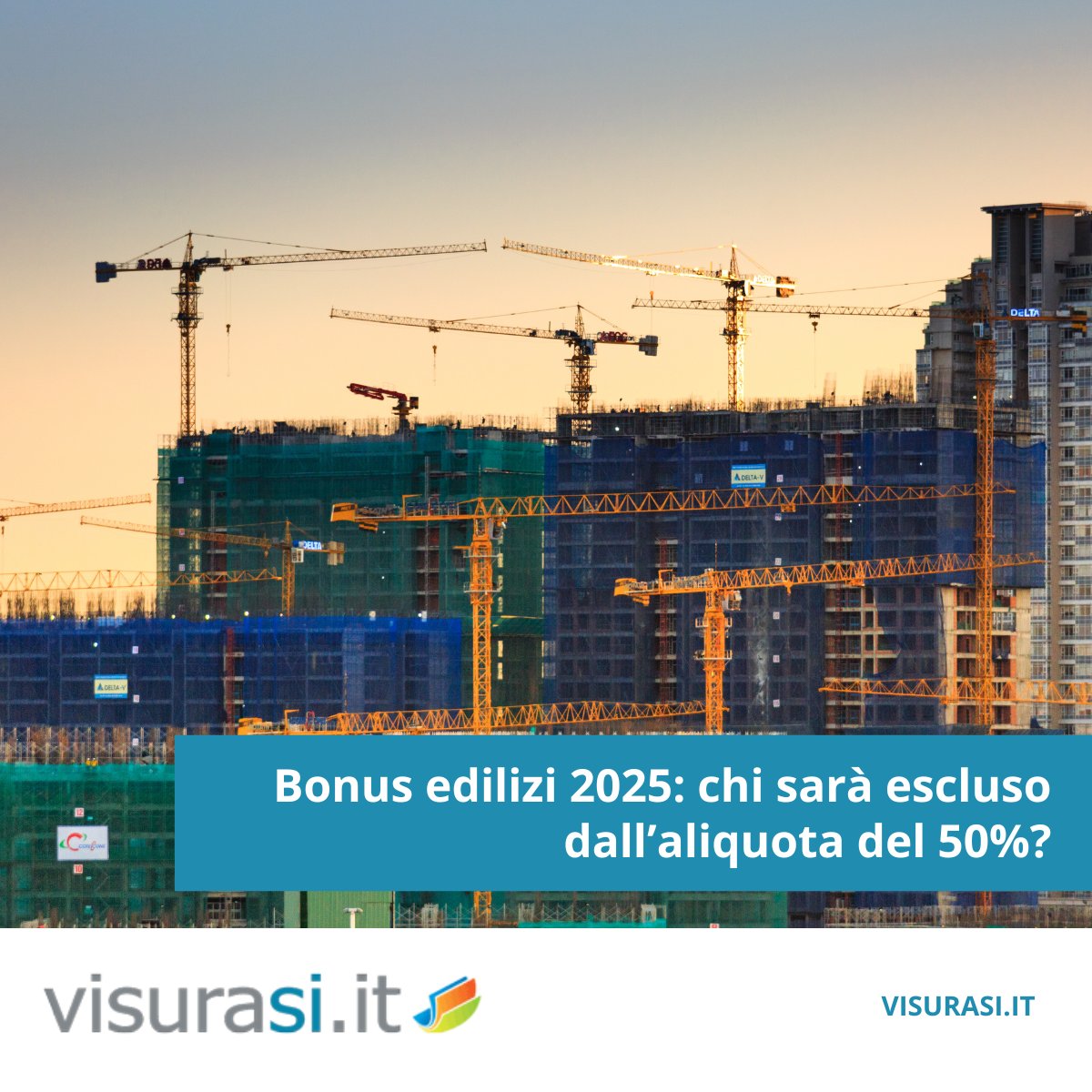 visurasi's tweet photo. ❗️ Dal 2025, il 50% di bonus edilizio solo per la prima casa. Chi sarà escluso? Scopri tutte le novità previste dal DDL di Bilancio e pianifica al meglio i tuoi interventi! 🏠

👉 https://t.co/BsExIewm1z
#BonusCasa #Ecobonus #Ristrutturazioni #LeggeDiBilancio2025 https://t.co/k7IUenKVO0
