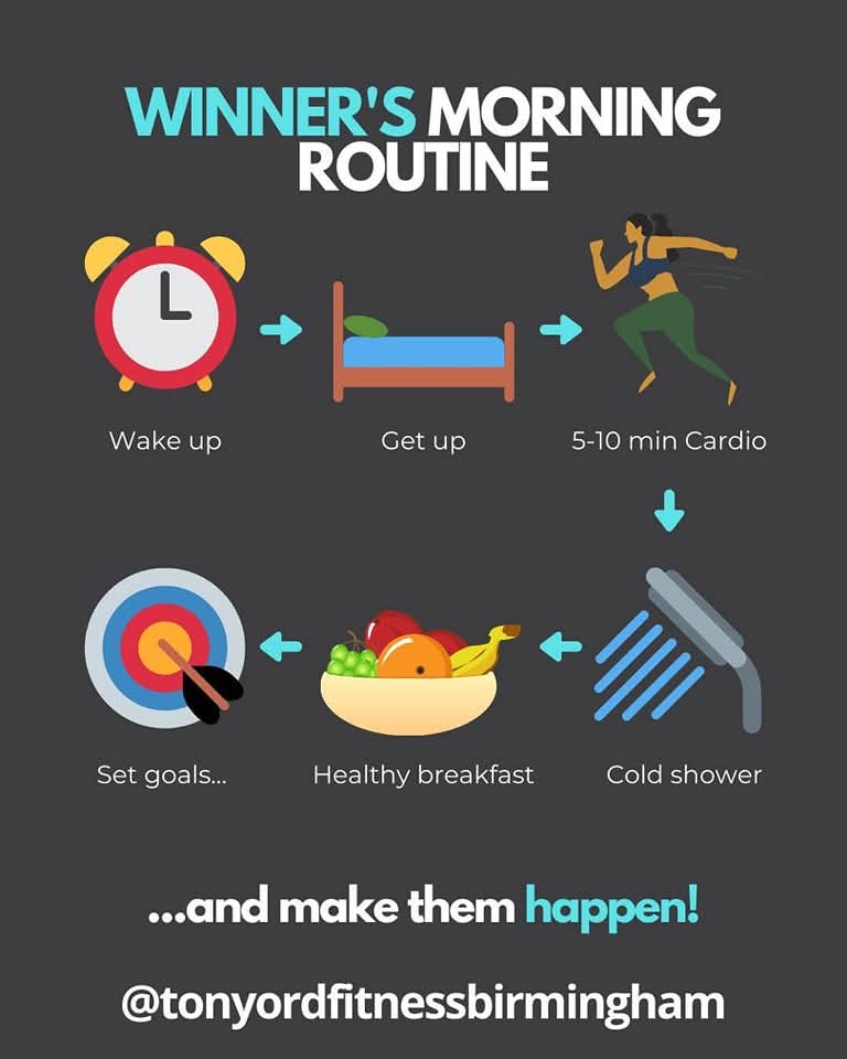 How do you start your day?

#personaltrainer #Birmingham #harborne #quinton #over50 #over50weightloss #over50fitness #stayactive 

inspiringfitness.co.uk/trainer-profil… 

tonyordfitness.com