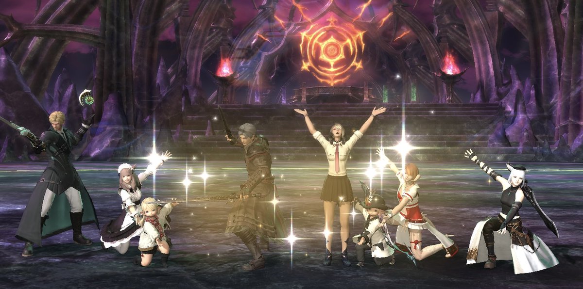 ちーろさん、オリバさんの初見ジュノ(๑و•̀ω•́)وわちゃわちゃ感が楽しい
#FF14_LINK
