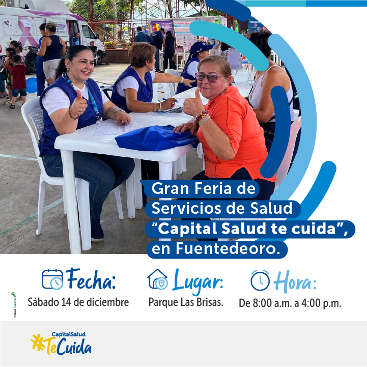 Capitalsalud's tweet photo. #Atención #Fuentedeoro Meta #PasaLaVoz
👉Prográmate para este sábado 14 de diciembre, a la gran jornada de salud y aseguramiento en este importante municipio del Meta. Un amplio portafolio de servicios de salud para toda la familia. #ACapitalMeAfilio https://t.co/z1OuZtcl7m