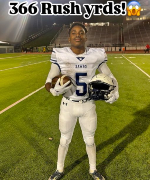 Tywilkerson2020's tweet photo. Very thankful to be the NEW Record Holder at Berwick for most rushing yards in a single game (366 vs. Williamsport)☝️

Just the beginning, wouldn’t be possible without my coaches or guys up front 👏

@Berwick_WETSU @VAPORTRAIL2471 https://t.co/sY8BLFQXb0