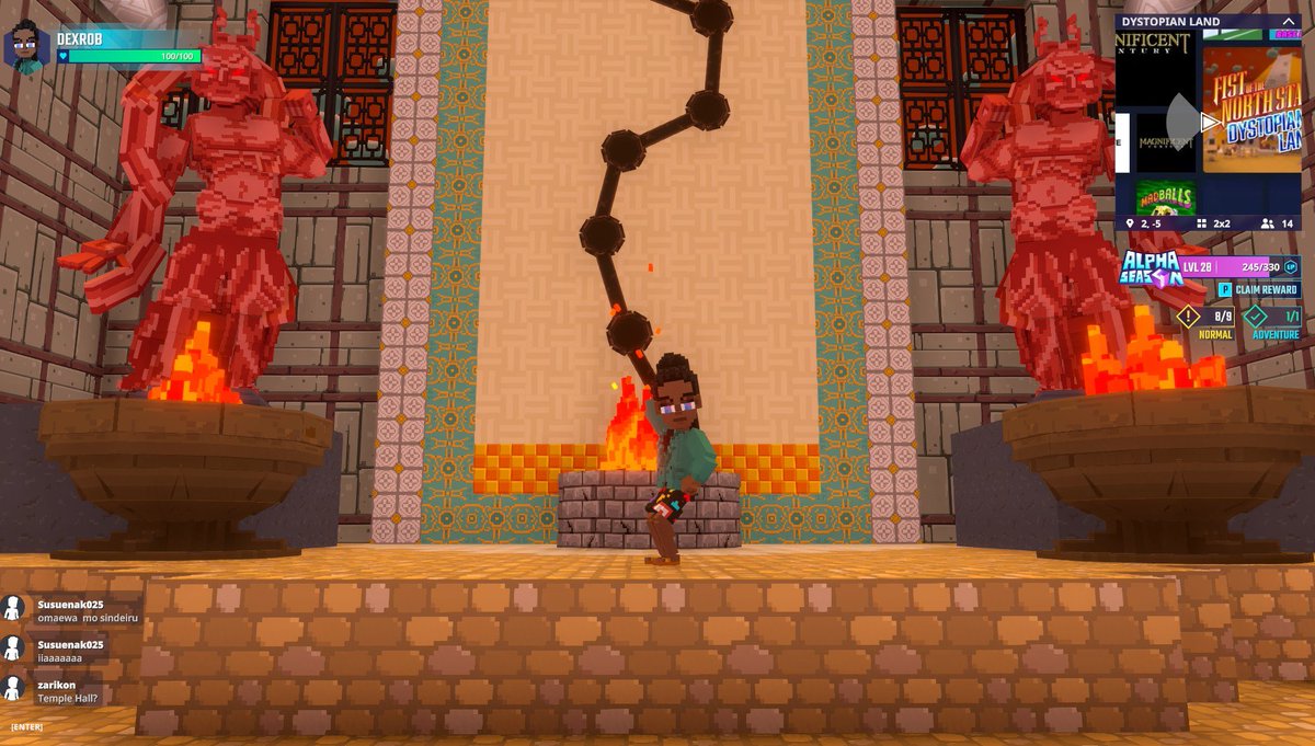 Star19Toto's tweet photo. Exploring the mystical Temple Hall in Dystopian Land in @TheSandboxGame. Ancient secrets or future tech? You decide! 🏛️🔮 https://t.co/St7nlFi0dR #TheSandbox #AlphaSeason4 #AS4SocialChallenge https://t.co/pHmpLY5eue