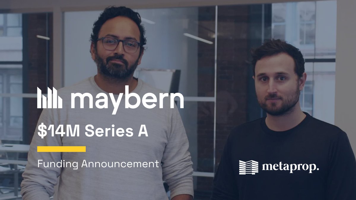 MetaProp (@metapropnyc) on Twitter photo We are thrilled to announce our latest investment in <a href="/maybern_/">Maybern</a> alongside <a href="/PrimaryVC/">Primary</a>, <a href="/Camber_Creek/">Camber Creek</a>, <a href="/humancapital/">HUMAN CAPITAL</a>, and more.
As private funds grow more complex, Maybern empowers the office of the modern fund CFO by unifying financial and operational fund data in a single We are thrilled to announce our latest investment in <a href="/maybern_/">Maybern</a> alongside <a href="/PrimaryVC/">Primary</a>, <a href="/Camber_Creek/">Camber Creek</a>, <a href="/humancapital/">HUMAN CAPITAL</a>, and more.
As private funds grow more complex, Maybern empowers the office of the modern fund CFO by unifying financial and operational fund data in a single