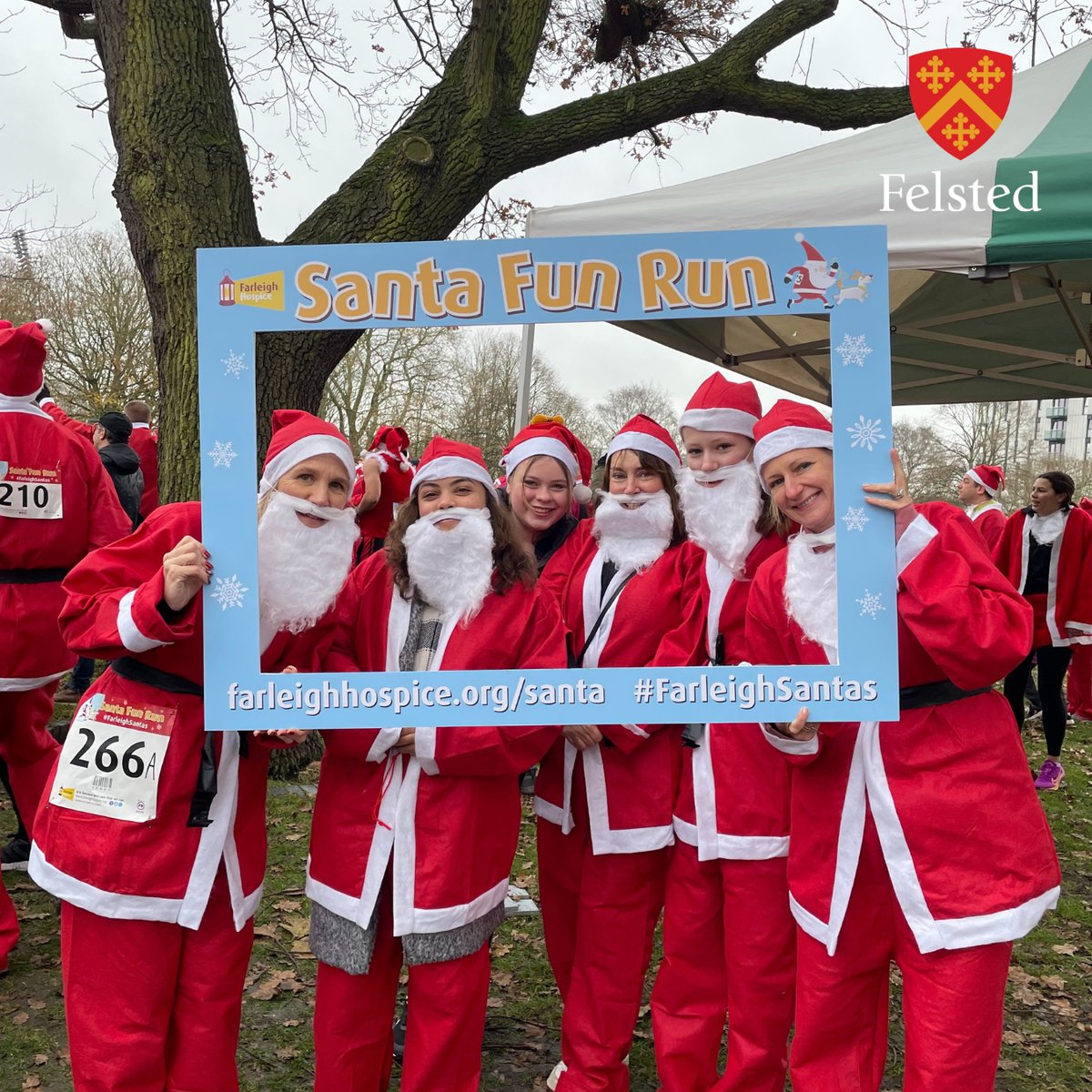 🎅🎄<a href="/HouseManor/">Manor House</a> had a fantastic time at this year's Santa Fun Run for <a href="/FarleighHospice/">Farleigh Hospice</a>! Huge thanks to Anna S &amp; family, Charlotte B, Suzy B, Emmeline B &amp; Mrs. Bruce for joining. We shared laughs, donned Santa suits, &amp; raised over £100! bit.ly/Felsted-SantaR…🌟
#FelstedDifference