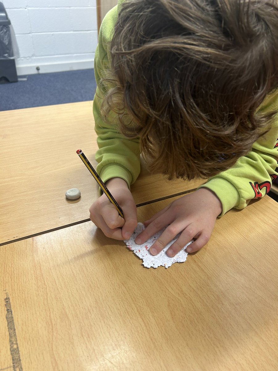 Our recycled paper worked! ♻️