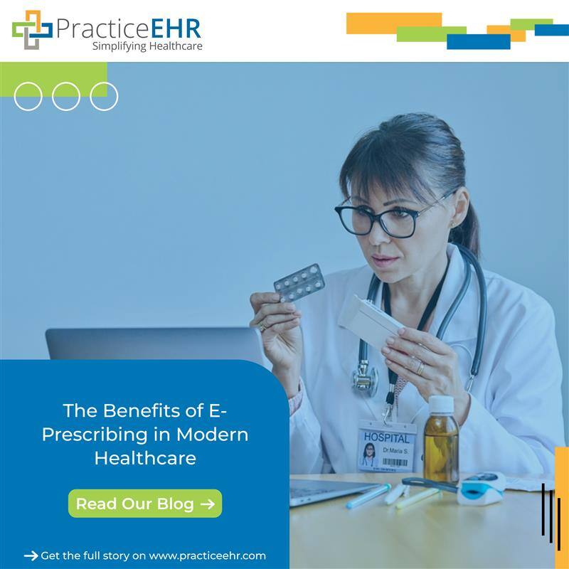 PracticeEHR's tweet image. E-prescribing enhances safety, simplify workflows, reduce errors, faster pharmacy transmission, boosts adherence, and improves collaboration for better patient outcomes. Read More: bit.ly/3Bk7zxc

#PracticeEHR #PEHR #Blog #EHR #E-prescribing #Healthcare  #Medicalbilling