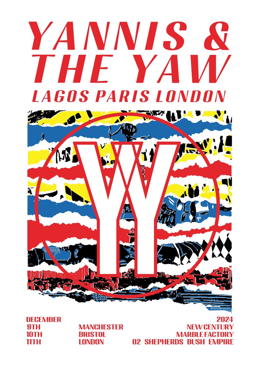 yannisandtheyaw's tweet photo. Manchester tonight  

7pm Doors
8pm @misoextra 
9pm The Yaw

Limited edition silk screen printed posters available at the merch stand

🎟️ https://t.co/7uI9I1ORyK
🎨 Oliver James Davies https://t.co/9Nip6qcOXe