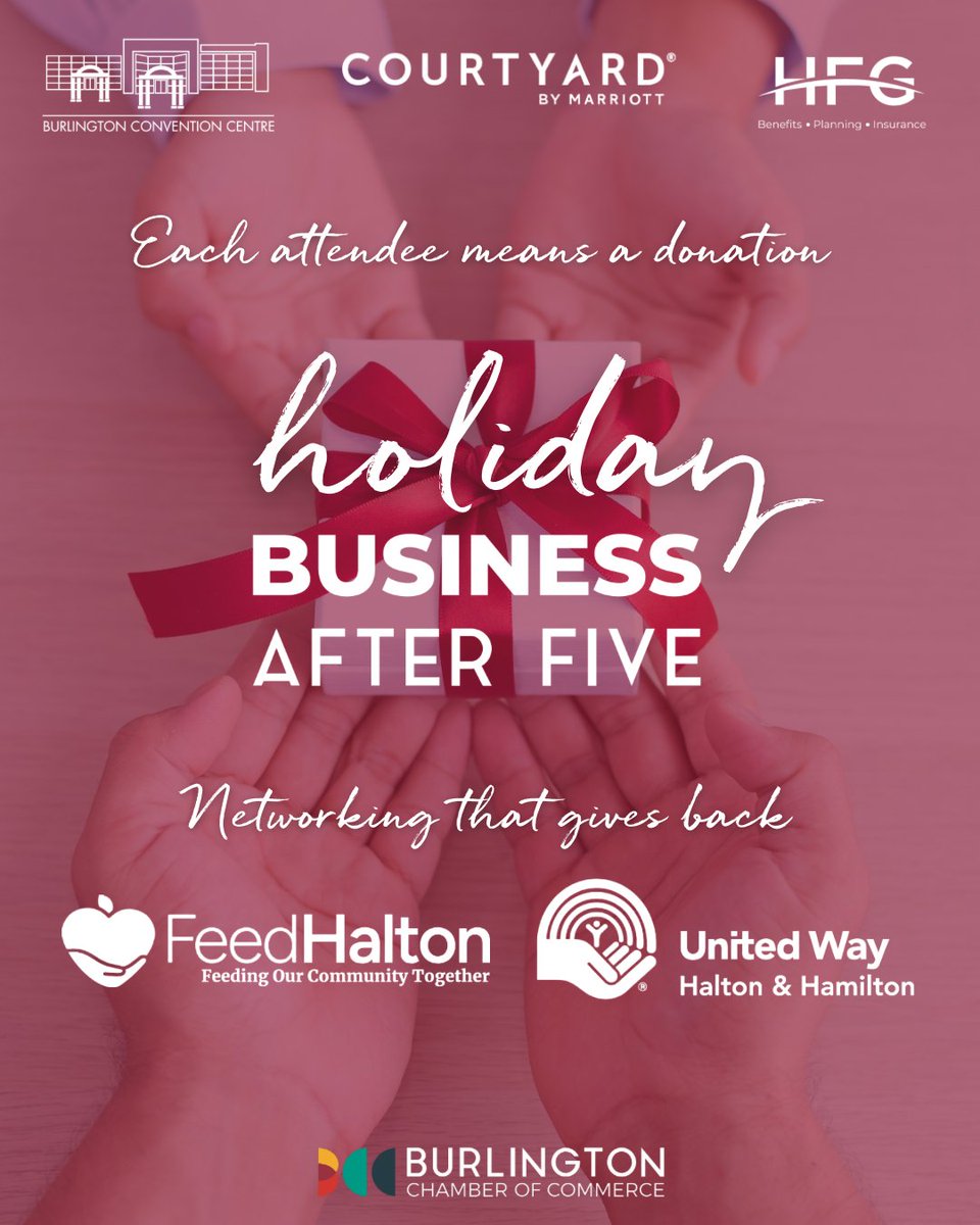 Join <a href="/burlingtoncofc/">Burlington Chamber</a> at the December Holiday Business After 5, hosted by Hynek Financial. 
 
Hynek Financial Group will be donating $10 to your United Way for every guest in attendance!

Register today to reserve your spot: bit.ly/4fzElcD

#LocalLove