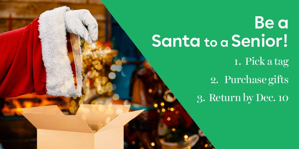 TexellCU's tweet photo. Tomorrow is the day to drop off your unwrapped items for #BeASantaToASenior! Stop by our Belton, Killeen, 31st or Downtown Temple branches and support this great cause from Home Instead benefitting older adults during the holidays. https://t.co/wX3EAlePul