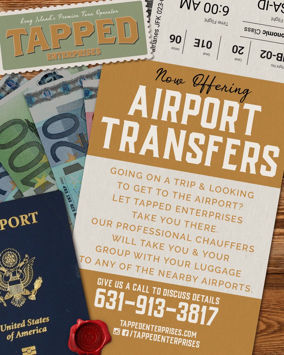 TappedEnt's tweet image. Planning a holiday getaway? Call tapped today to book your ride to the airport!